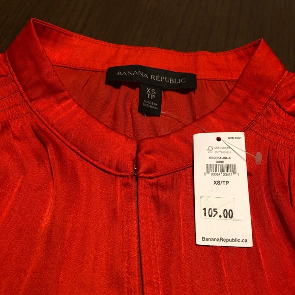 NWT Banana Republic Satin Top - Picture 4 of 5